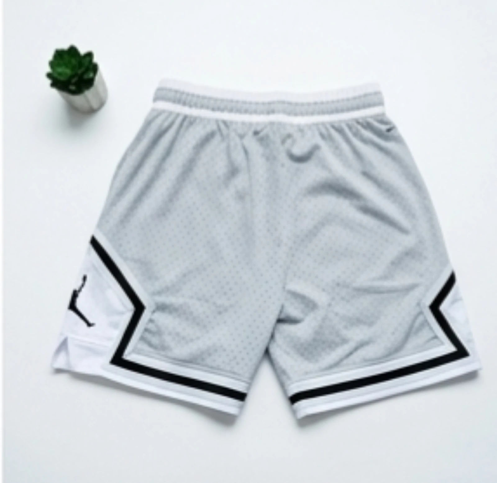 Calça curta Nike Jordan cinza nova nunca usada 100% poliéster original – photo 2